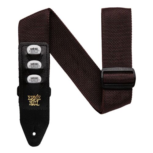 Ernie Ball Pickholder Polypro Strap - Brown