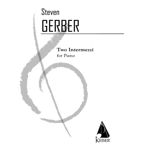 Steven Gerber - 2 Intermezzi For Piano (Pod) (Softcover Book)