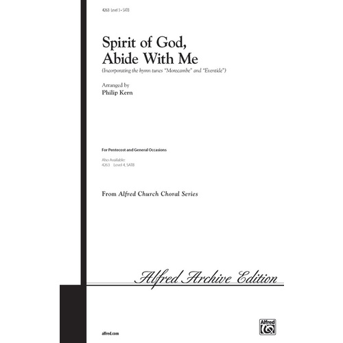 Spirit of God Abide With Me SATB Choral Sheet Music