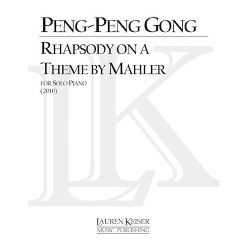 Gong - Rhapsody On A Theme By Mahler For Piano (Pod) Softcover Book (Piano)