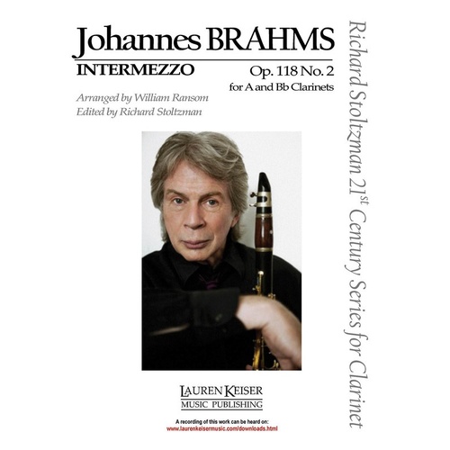 Intermezzo Op 118 No 2 A and Bb Clarinet (Softcover Book)