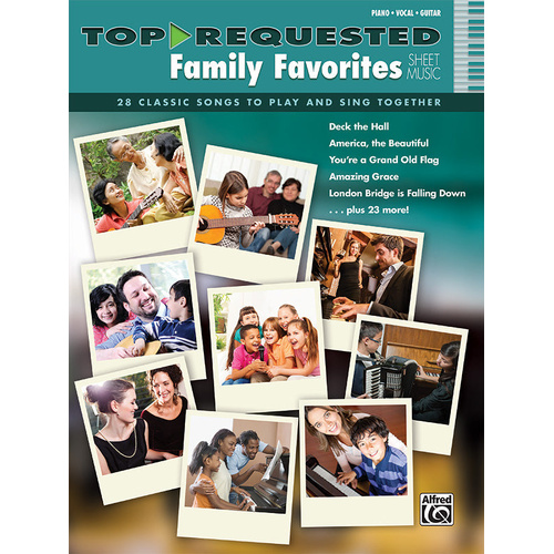 Family Favorites Sheet Music PVG - 28 Celebrated Songs for Group Singing and Playing