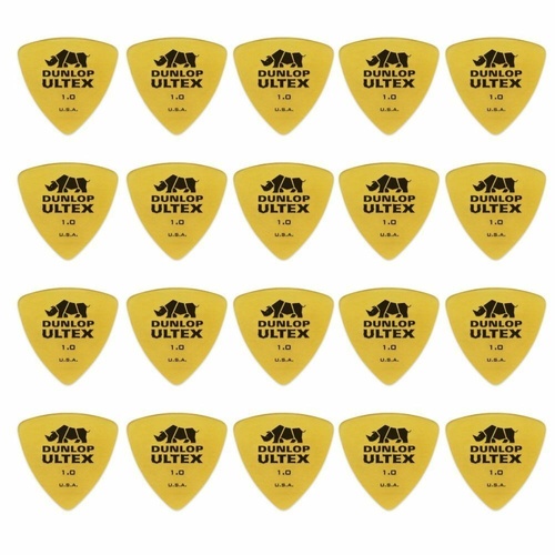 20 x Jim Dunlop Ultex Triangle 1.00MM Gauge Guitar Picks 426R Bass