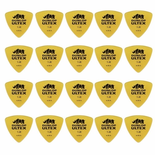 20 x Jim Dunlop Ultex Triangle 1.00MM Gauge Guitar Picks 426R Bass