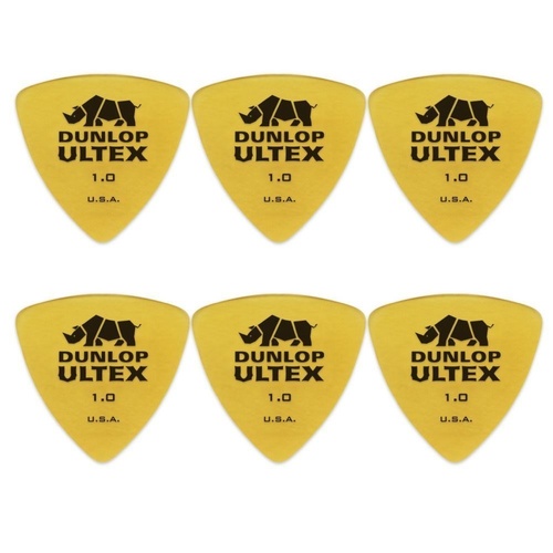 6 x Jim Dunlop Ultex Triangle 1.00MM Gauge Guitar Picks 426R Bass