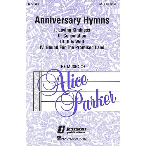 Anniversary Hymns SATB A Cappella Arr Parker
