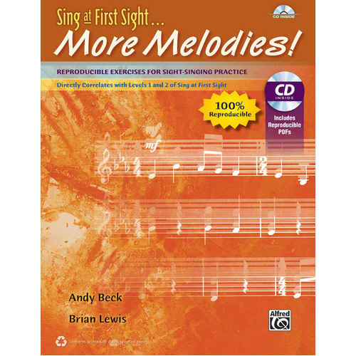 Sing at First Sight More Melodies Book with CD for Vocal Sheet Music