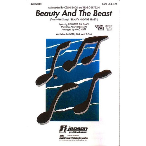 Beauty And The Beast SAB Arr Huff (Octavo)
