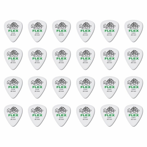 24 x Dunlop Tortex FLEX 0.88MM Gauge Guitar Picks 428R Plectrums