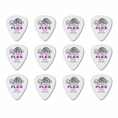 12 x Dunlop Tortex FLEX 1.14MM Gauge Guitar Picks 428R Plectrums
