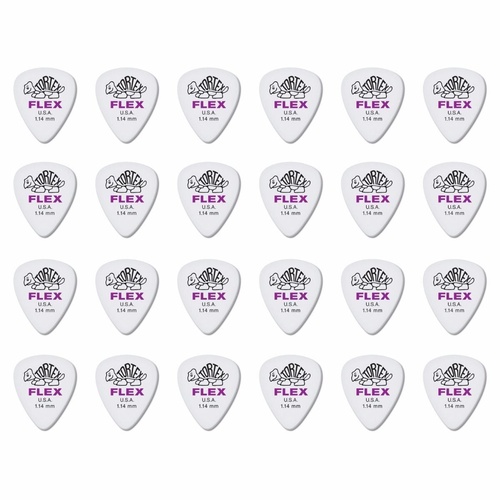 24 x Dunlop Tortex FLEX 1.14MM Gauge Guitar Picks 428R Plectrums