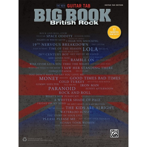 New Guitar Tab Big Book British Rock