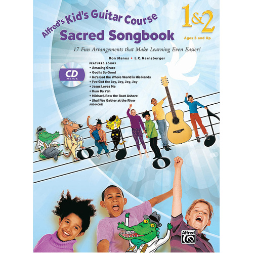 Alfred's Kids Guitar Course Sacred Songbook 1 & 2 with CD