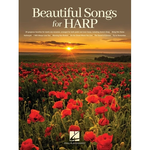 Beautiful Songs for Harp - 28 Timeless Melodies for Pedal & Lever Harps, 112 Pages, Hal Leonard