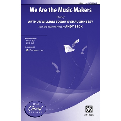 We Are The Music-Makers SSA Choral Sheet Music