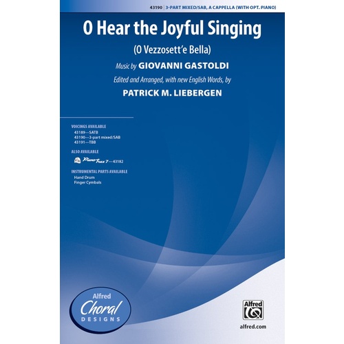 O Hear The Joyful Singing 3 Part Mixed/ SAB