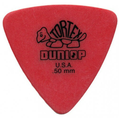 12 x Dunlop Tortex Triangle .50MM Gauge Guitar Picks 431R Plectrums