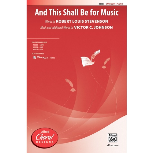 And This Shall Be For Music SATB Choral Sheet Music