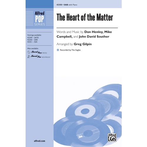 The Heart of the Matter SAB Choral Sheet Music
