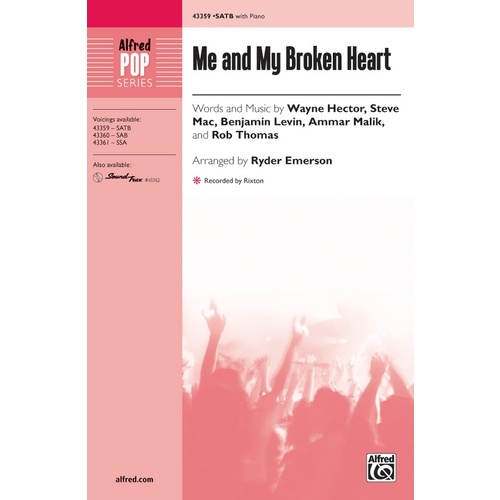 Me And My Broken Heart SATB