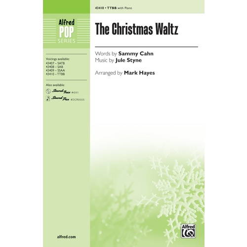 The Christmas Waltz TTBB Choral Sheet Music for Male Voices