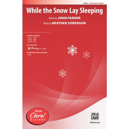 While the Snow Lay Sleeping SATB Choral Sheet Music