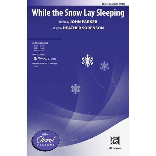 While the Snow Lay Sleeping SSA Choral Sheet Music