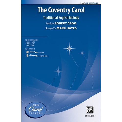 The Coventry Carol SAB Choral Sheet Music