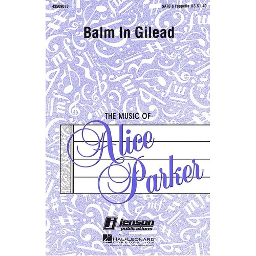Balm In Gilead SATB A Cappella (Octavo)