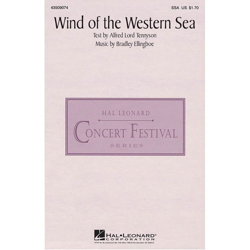 Wind Of The Western Sea SSA (Octavo)