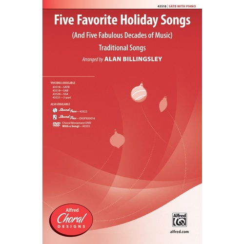 Five Favorite Holiday Songs SATB