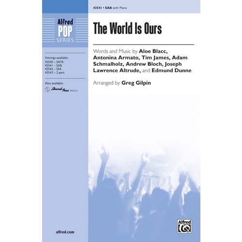The World Is Ours SAB Choral Sheet Music