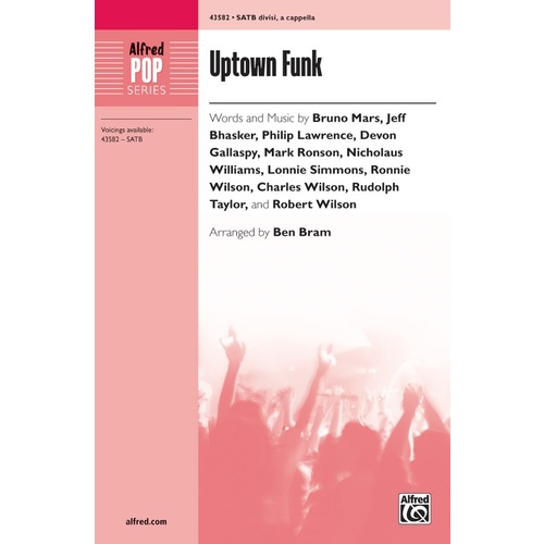 Uptown Funk SATB Choral Sheet Music