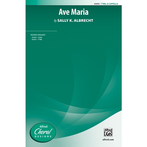 Ave Maria TTBB Choral Sheet Music