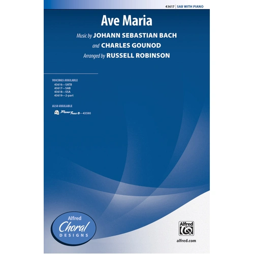 Gounod Ave Maria SAB Choral Sheet Music