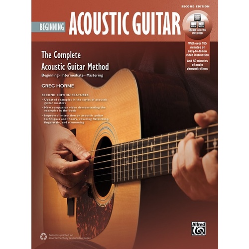 Beginning Acoustic Guitar 2nd Ed Book/DVD