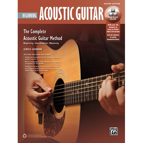 Beginning Acoustic Guitar 2nd Edition Book/DVD with Online Video and Updated Examples