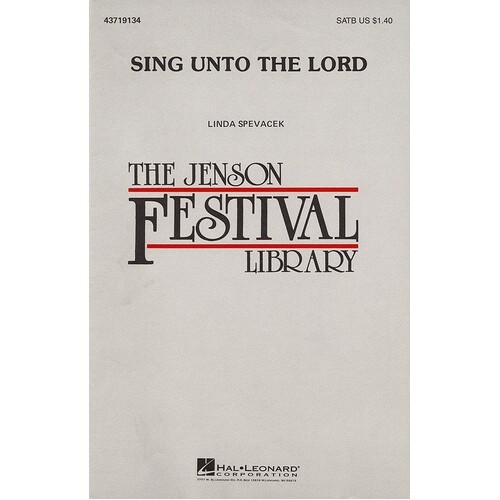 Sing Unto The Lord Unac SATB