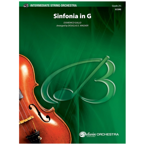 Sinfonia In G SO Gr 2.5 String Orchestra Sheet Music