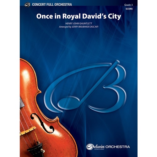 Once In Royal David's City Full Orchestra Gr 3