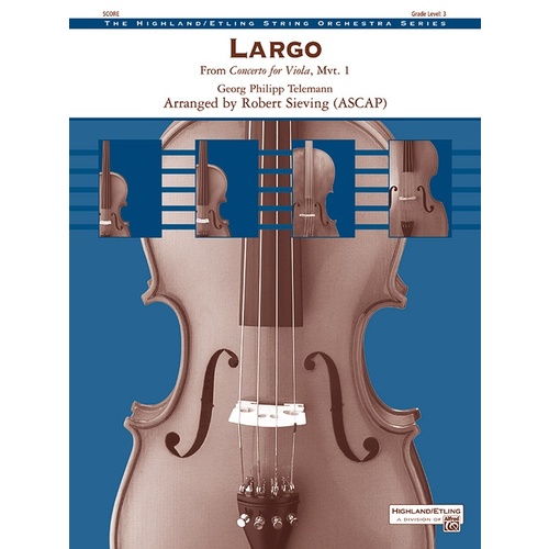 Largo From Concerto For Viola Mvt 1 String Orchestra Gr 3