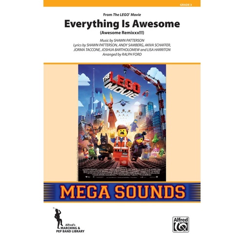 Everything Is Awesome From Lego Movie Marching Band Gr 3