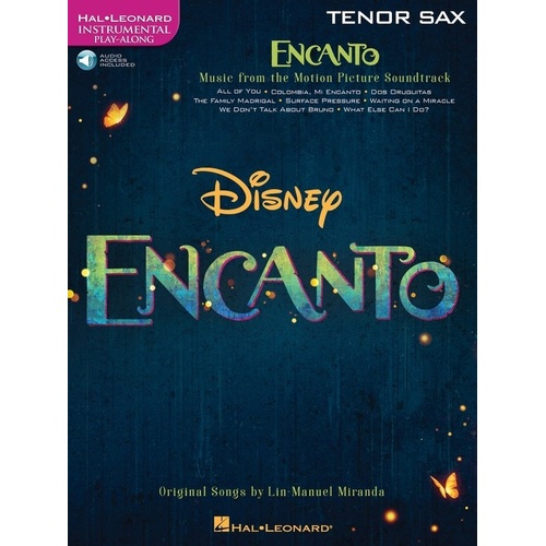 Encanto for Tenor Saxophone Movie Soundtrack Book with Online Audio Access