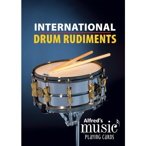 Music Playing Cards International Drum Rudiments