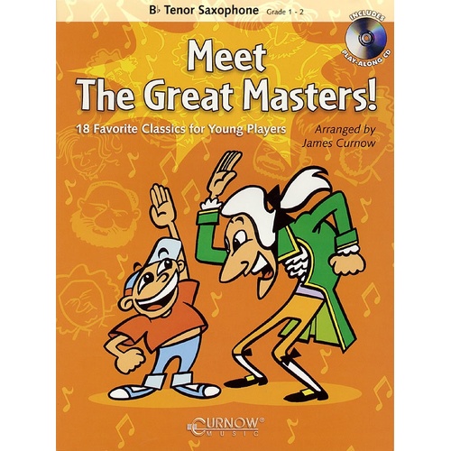 Meet The Great Masters Tenor Sax Book/CD (Softcover Book/CD)