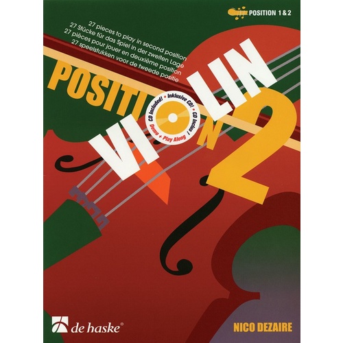 VIOLIN POSITION 2 (SECOND POSITION) Book/CD