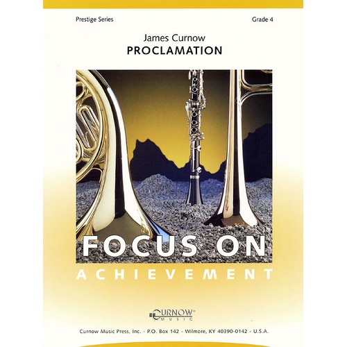 Proclamation Concert Band Gr 4 Crcb4 (Music Score/Parts)