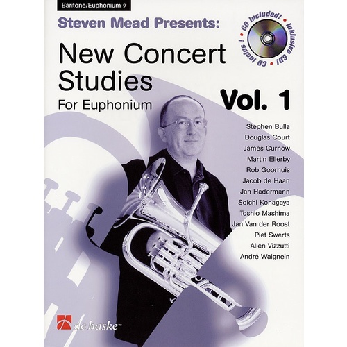 New Concert Studies For Euphonium Vol 1 Bass Book