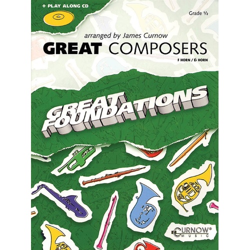 Great Composers French Horn Gr 1/2 Book/CD (Softcover Book/CD)