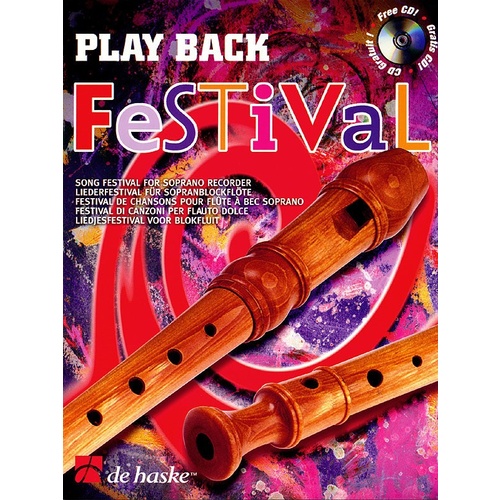 Play Back Festival For Sop Recorder Book/CD